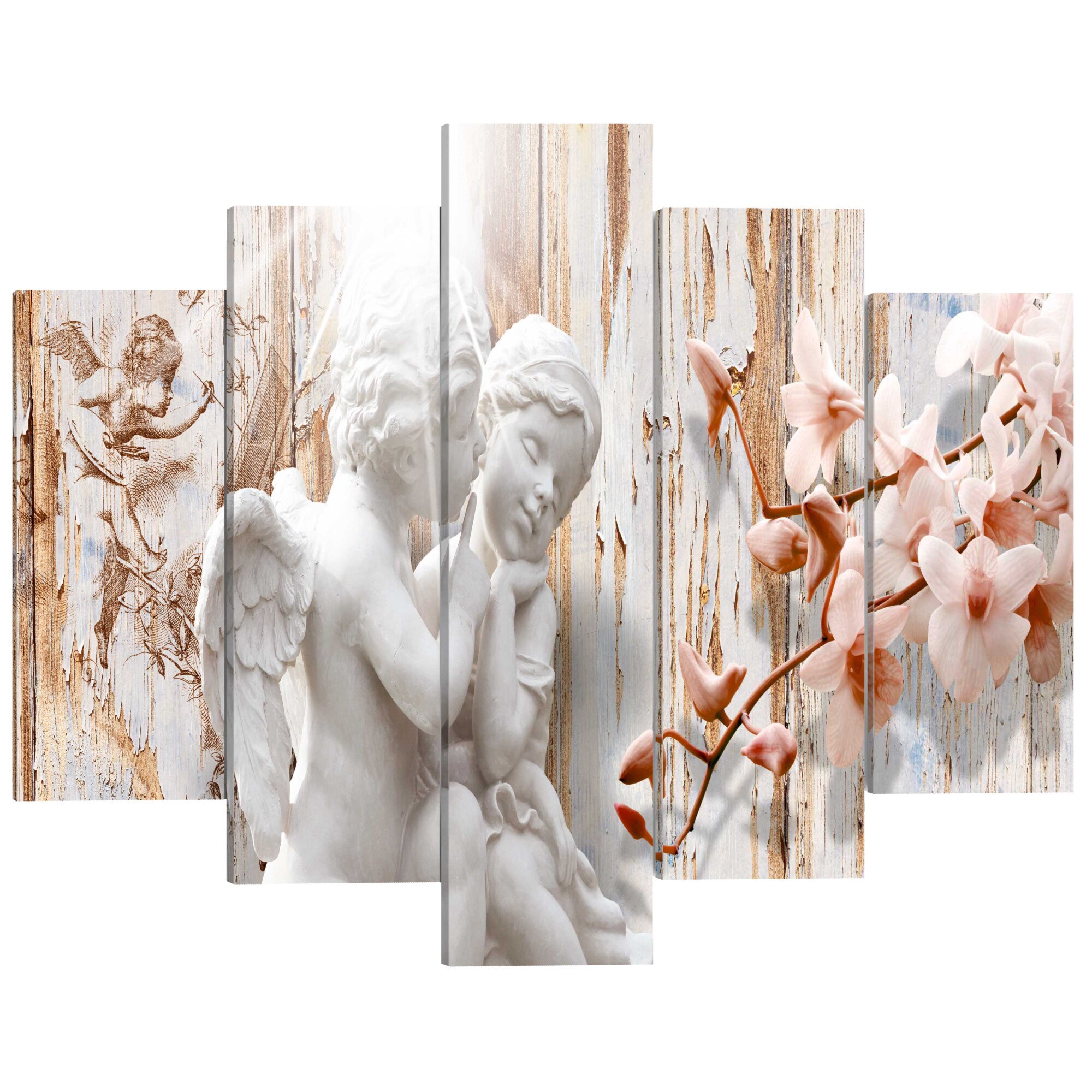 Tablou canvas 5 piese - Elaborarea sentimentelor - 100 x 50 cm