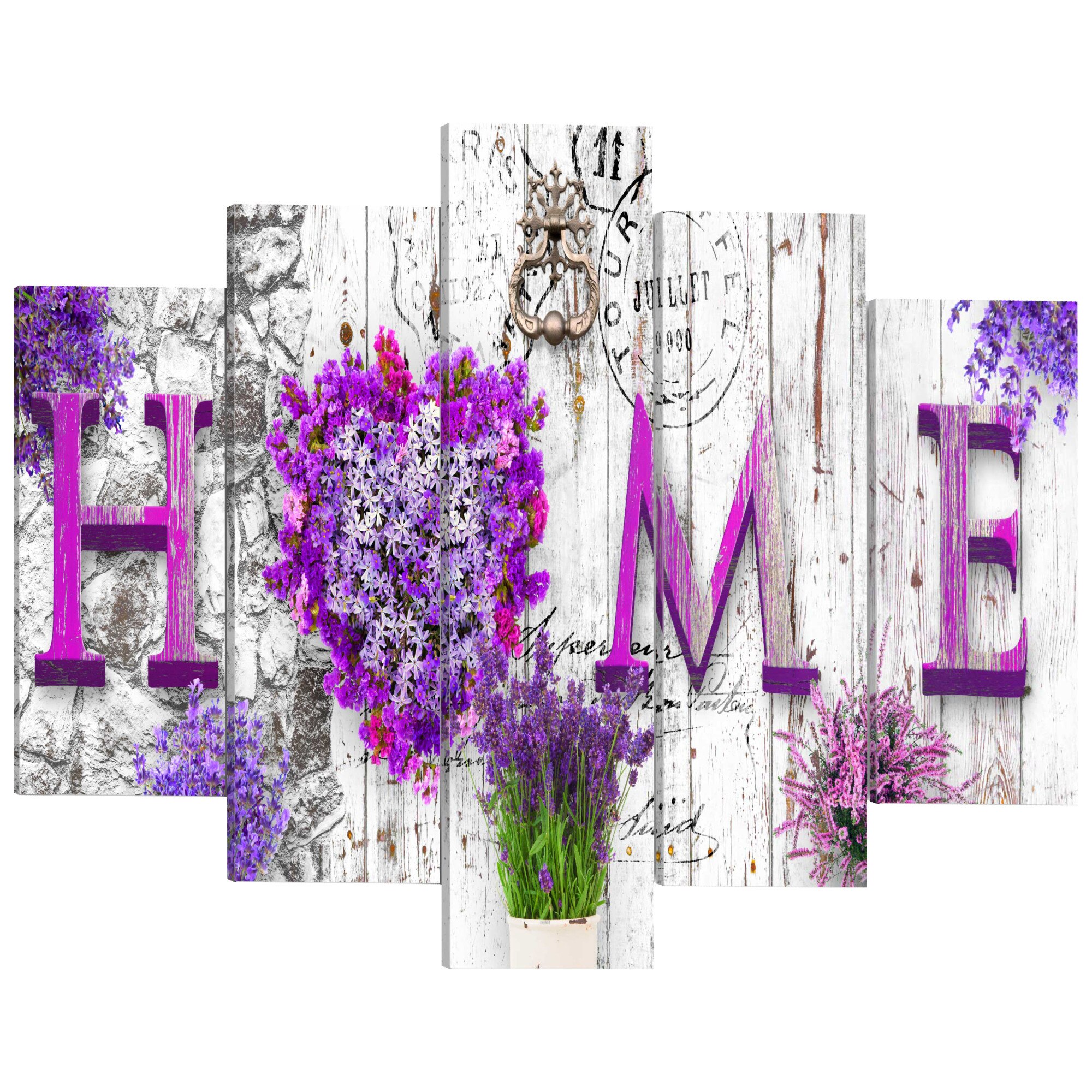 Tablou canvas 5 piese - Azil prost - 200 x 100 cm