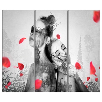 Tablou canvas 3 piese - Frumusete naturale - 90 x 60 cm Tablou canvas 3 piese - Frumusete naturale - 90 x 60 cm