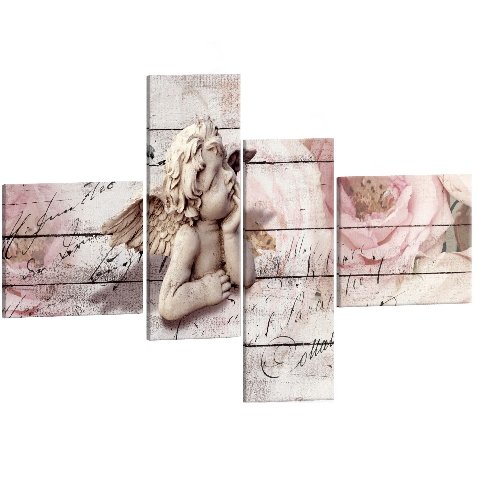 Tablou canvas 4 piese - Contemplare - 200 x 100 cm