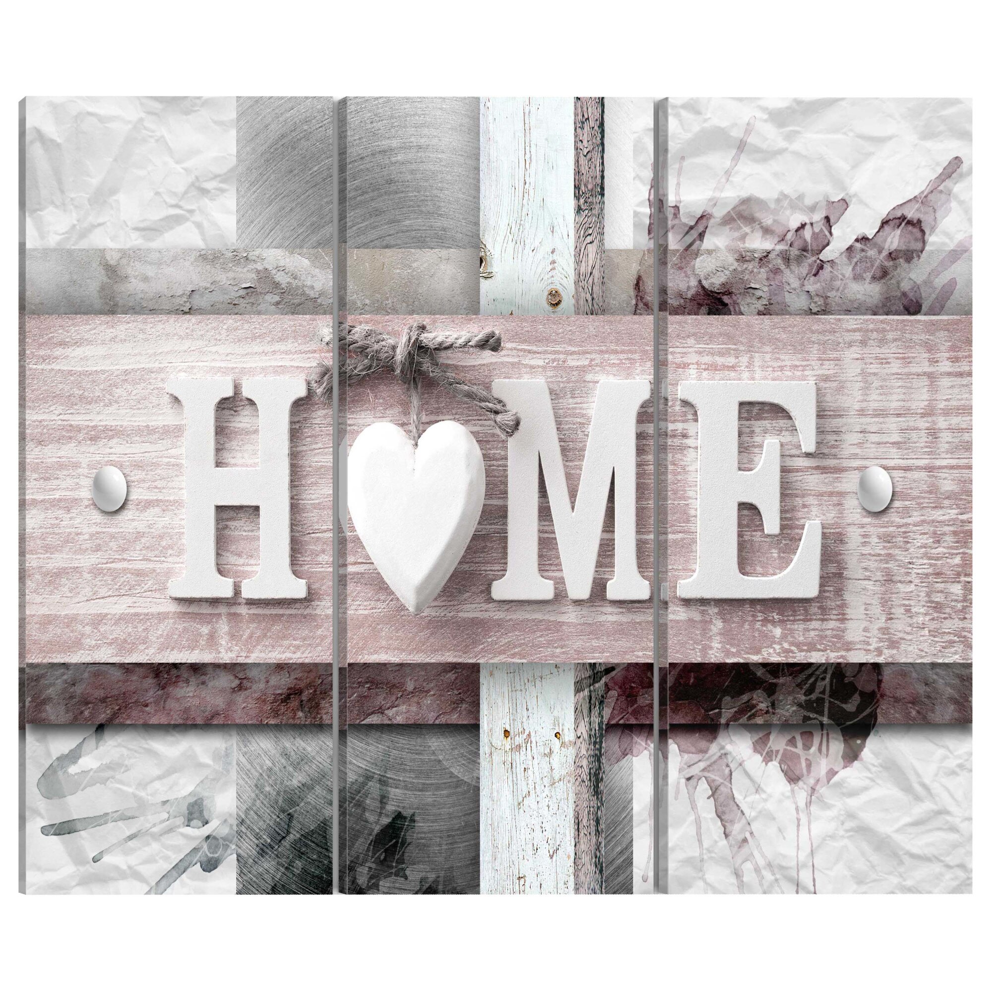 Tablou canvas 3 piese - Casa originala - 90 x 60 cm