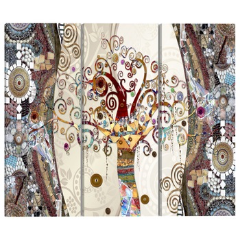Tablou canvas 3 piese - Arborele Mozaic - 120 x 80 cm Tablou canvas 3 piese - Arborele Mozaic - 120 x 80 cm