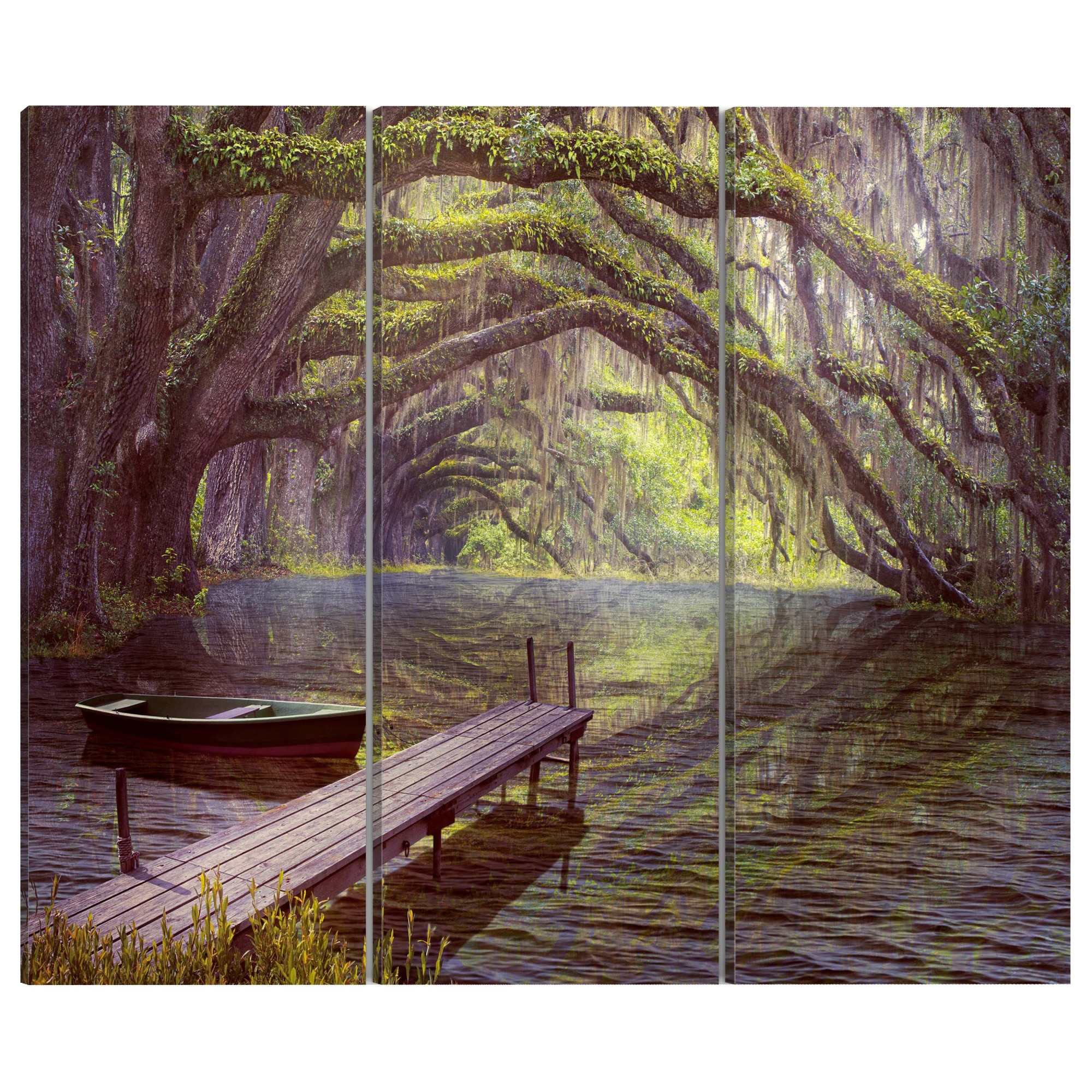 Tablou canvas 3 piese - Calmarea simturilor - 90 x 60 cm
