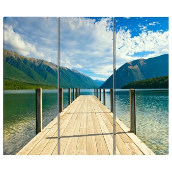 Tablou canvas 3 piese - Apier pe lac - 90 x 60 cm Tablou canvas 3 piese - Apier pe lac - 90 x 60 cm