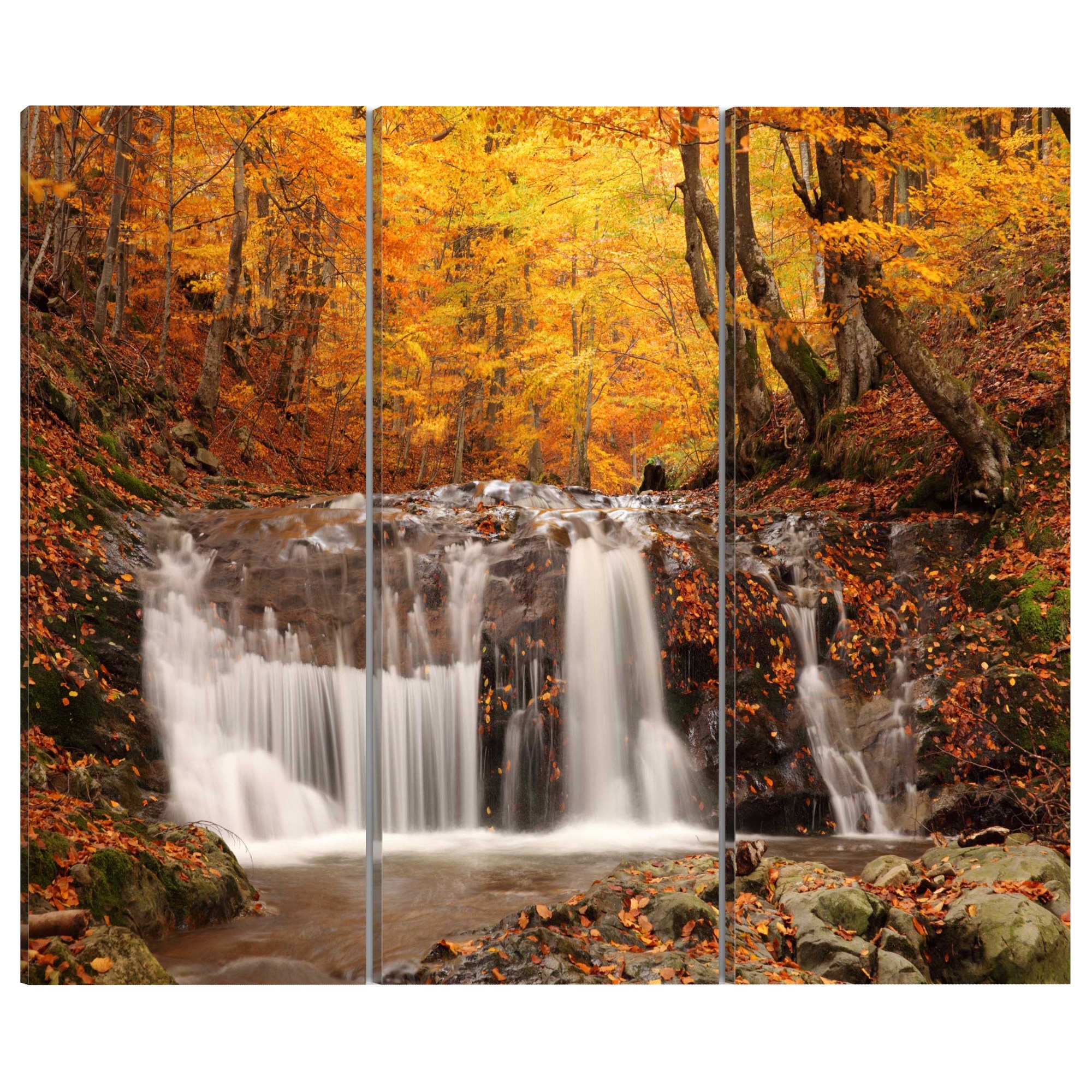 Tablou canvas 3 piese - Cascada tomana intre coapci - 90 x 60 cm