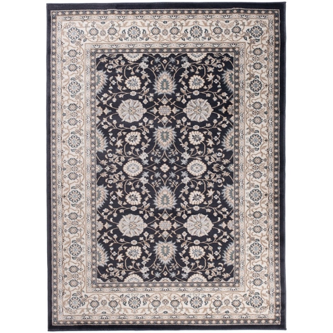 Covor Colorado Modern Short Pile Frame Abstract Chemex 2512A ANTHRATICE CHU negru 60x100