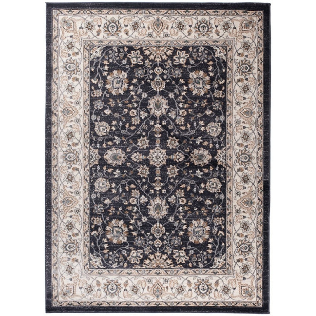 Covor Colorado Modern Short Pile Frame Abstract Chemex H533B ANTHRATICE CHU negru 180x250