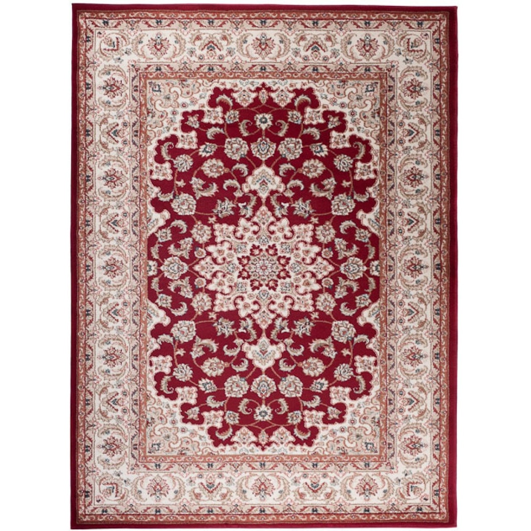 Covor Colorado Modern Short Pile Frame Abstract Chemex K466A BIL red 300x400