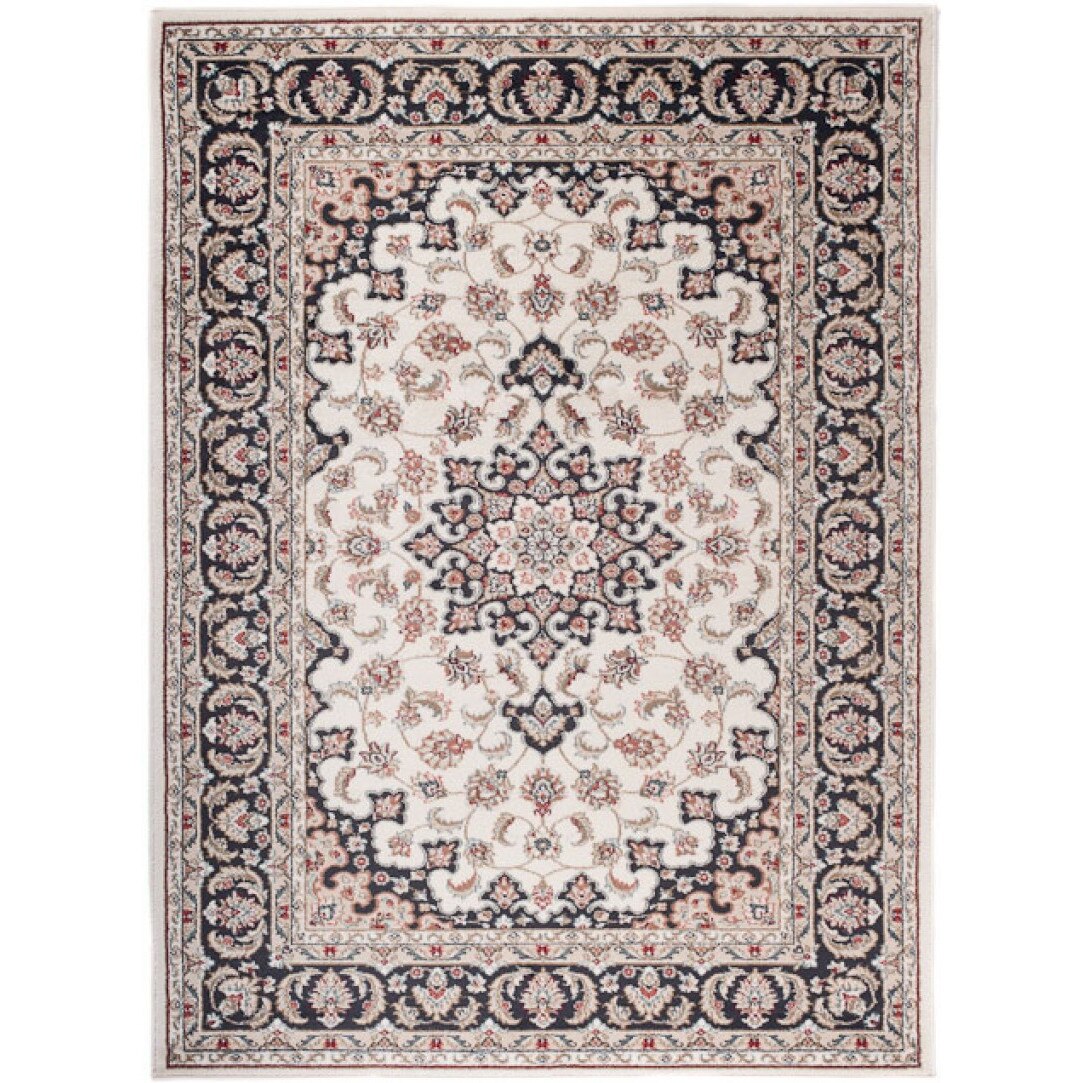 Covor Colorado Modern Short Pile Frame Abstract Chemex K466A BIL alb 160x220