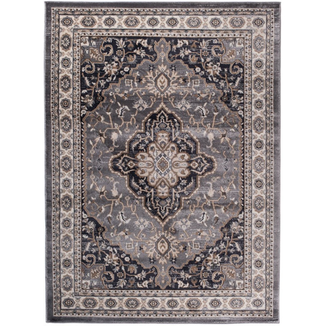 Covor Colorado Modern Short Pile Frame Abstract Chemex K468A CHU gri 60x100