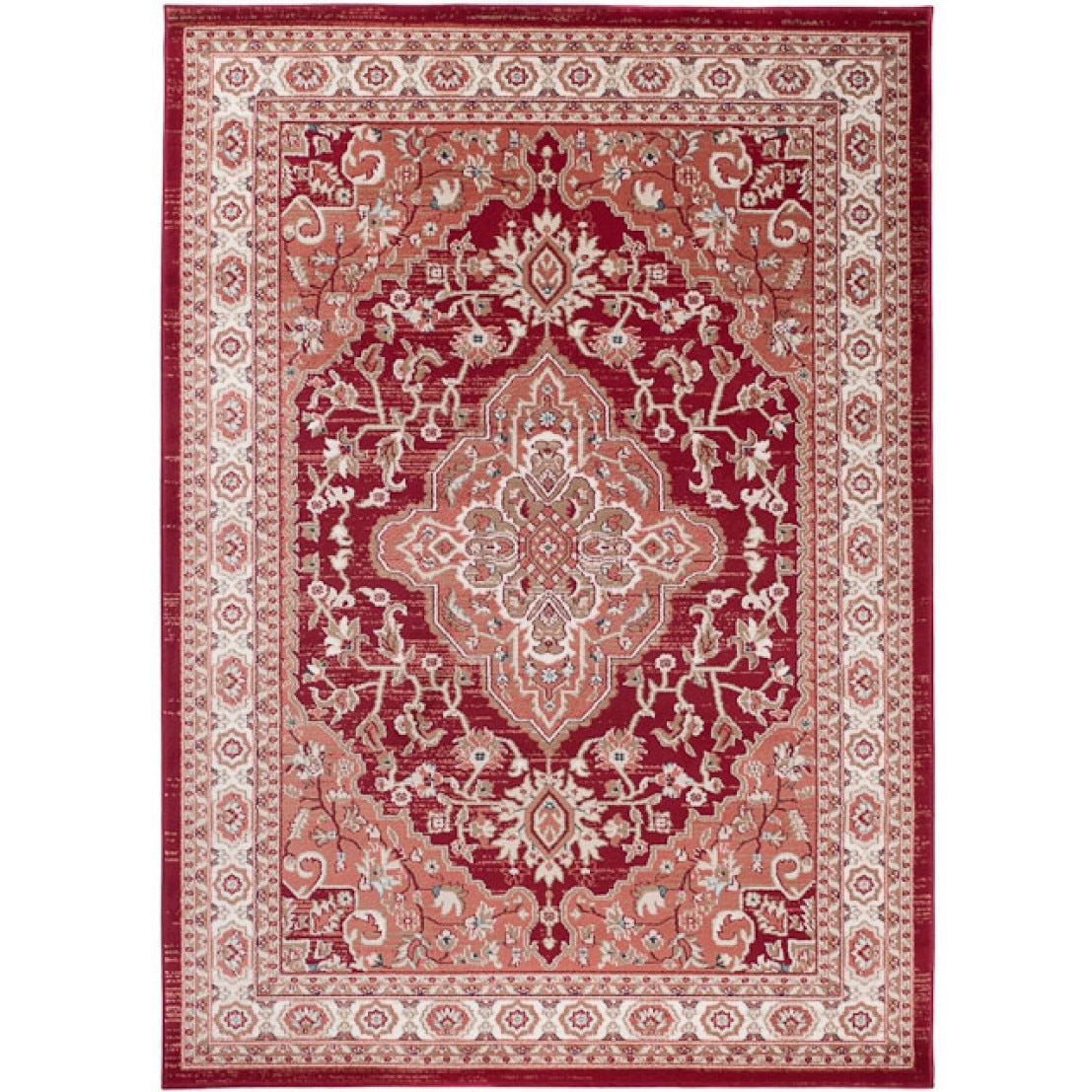 Covor Colorado Modern Short Pile Frame Abstract Chemex K468A BIL red 200x300