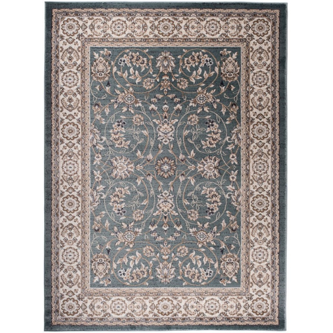 Covor Colorado Modern Short Pile Frame Abstract Chemex K473B CHU albastru 60x100