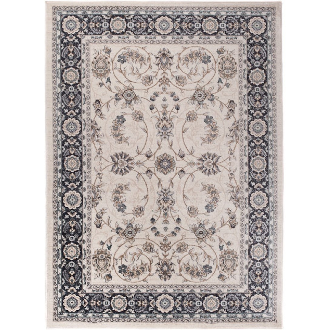 Covor Colorado Modern Short Pile Frame Abstract Chemex K473B CHU alb 60x100