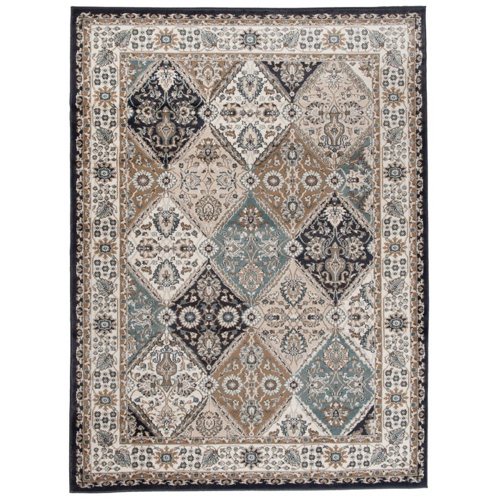 Covor Dubai Traditional Classic Chemex L427B ANTHRATICE CHU negru 250x350