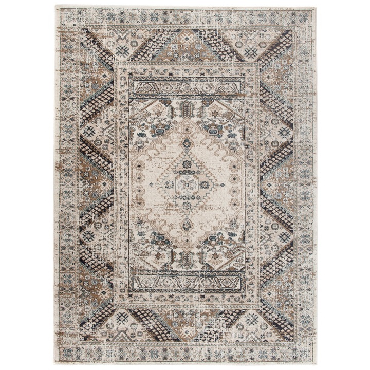 Covor Dubai Traditional Classic Chemex L429B CHU alb 180x260