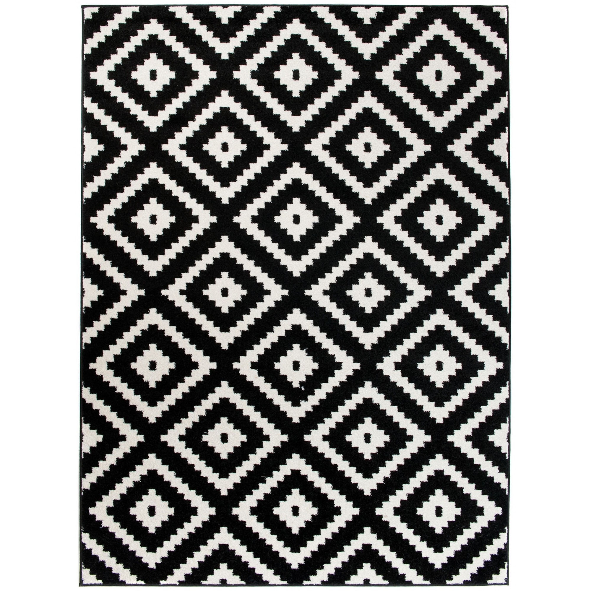 Covor Maroko Modern Short Pile Chemex L885A MAR negru 60x100