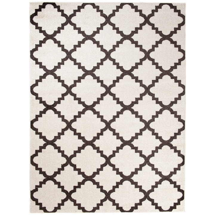 Covor Maroko Modern Short Pile Chemex L890B MAR BQZ cremos 180x260