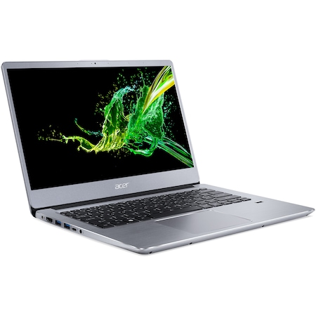 Laptop Ultraportabil Acer Swift 3 SF314-41-R8L4 cu procesor AMD® Ryzen 5 3500U pana la 3.70 GHz, 14", Full HD, IPS, 8GB, 256GB SSD, AMD Radeon Vega 3, Linux, Sparkly Silver