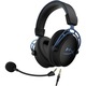 Casti gaming HyperX Cloud Alpha S, USB/jack 3,5mm, surround 7.1 virtual, drivere 50mm Dual Chamber, bass 3 niveluri, spuma cu memorie, cupe leatherette/fabric incluse, PC/PS4, albastru