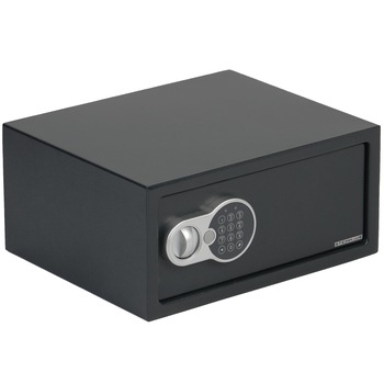 Seif din otel cu inchidere electronica si cheie Steinhaus, 200x430x350 mm, gri Seif din otel cu inchidere electronica si cheie Steinhaus, 200x430x350 mm, gri