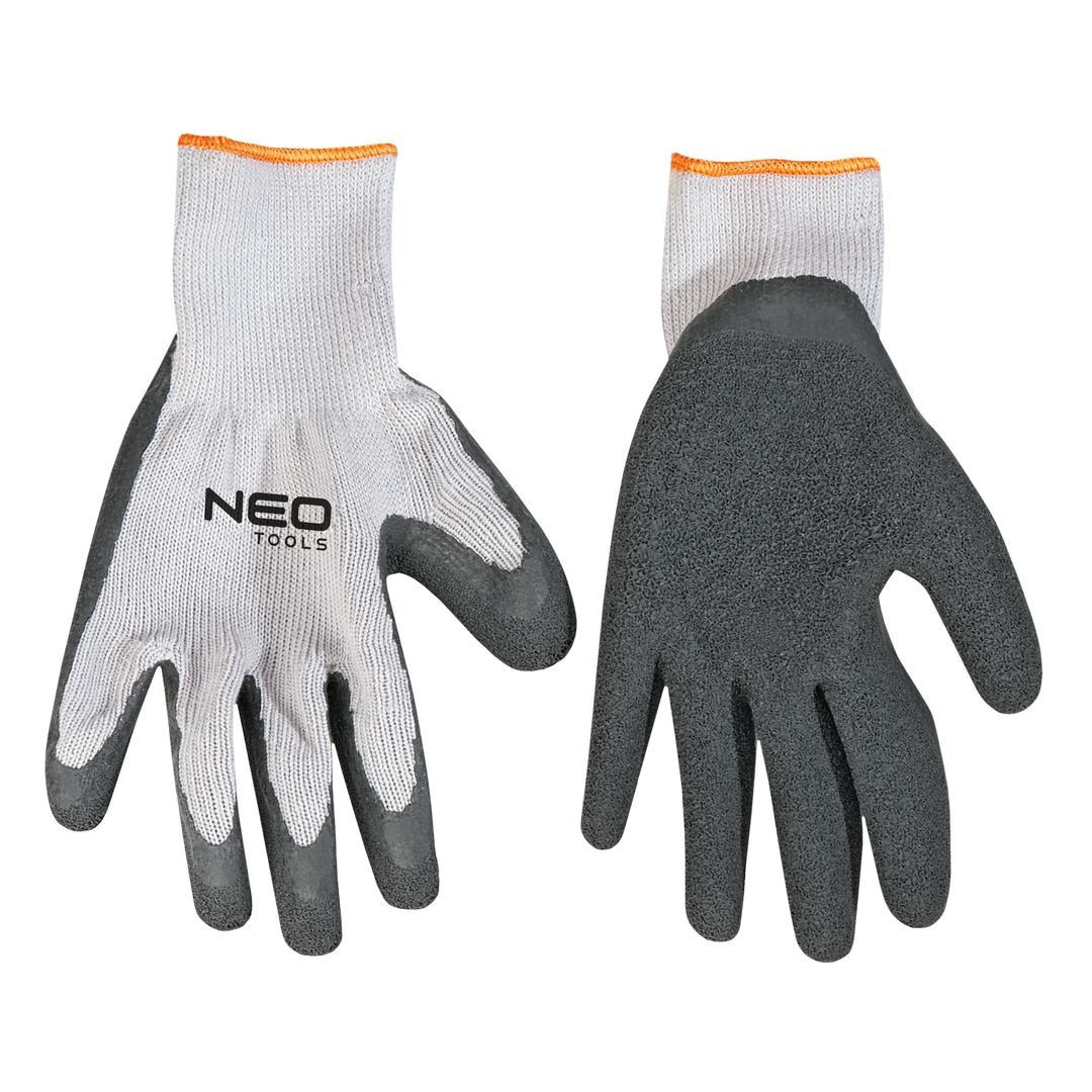 Manusi de lucru, bumbac si latex, marime L, Neo 97-600