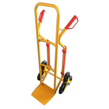 Carucior marfa cu coarne pentru scari 200 kg, seturi 3 roti pe ambele parti, liza transport marfa din otel, transpalet metalic Galben Carucior marfa cu coarne pentru scari 200 kg, seturi 3 roti pe ambele parti, liza transport marfa din otel, transpalet metalic Galben