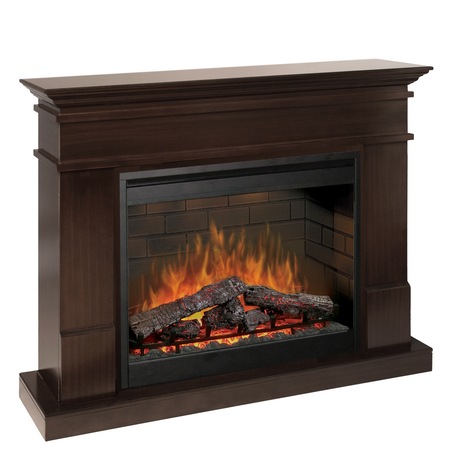 Semineu Lisabona Deluxe wenge - cu focar electric 3D Dimplex Optiflame DF2608-EU cu sunet