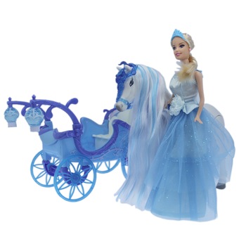 Set jucarie M-Toys Printesa cu Trasura si Calut cu functii Set jucarie M-Toys Printesa cu Trasura si Calut cu functii