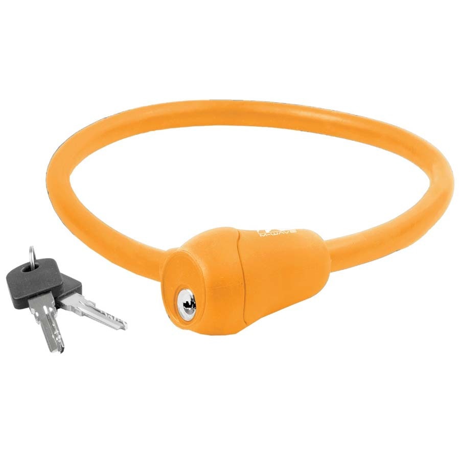 Antifurt cu cheie M-Wave 12x600 mm, Orange
