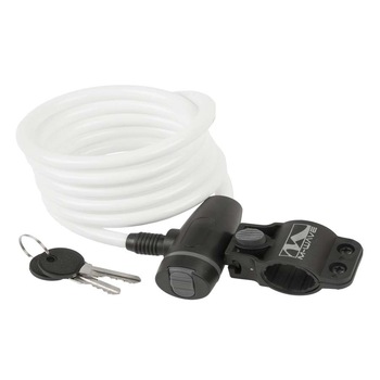 Antifurt cu cheie M-Wave , 10x1800 mm ,Alb Antifurt cu cheie M-Wave , 10x1800 mm ,Alb