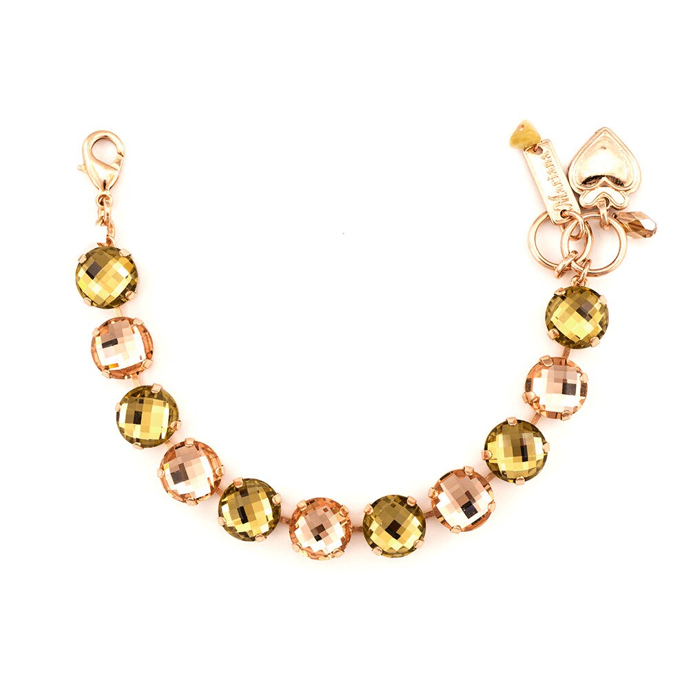 Bratara placata cu Aur roz de 24K, Cristale, Jackie by Roxannes - Mariana Jewellery, Bej 4474-39132RG