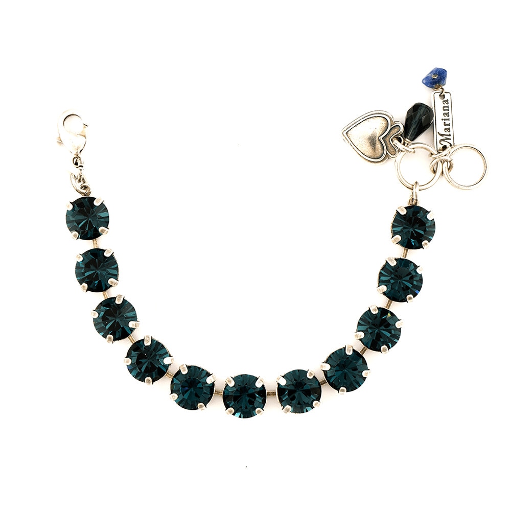 Bratara placata cu Argint 925, Cristale, Montana by Roxannes - Mariana Jewellery, Albastru 4474-207207SP