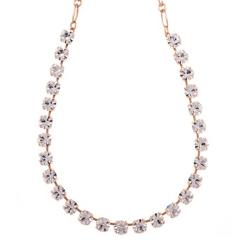 Colier placat cu Aur roz de 24K, Cristale, On a Clear Day by Roxannes - Mariana Jewellery, Cristal Transparent 3252-001RG Colier placat cu Aur roz de 24K, Cristale, On a Clear Day by Roxannes - Mariana Jewellery, Cristal Transparent 3252-001RG