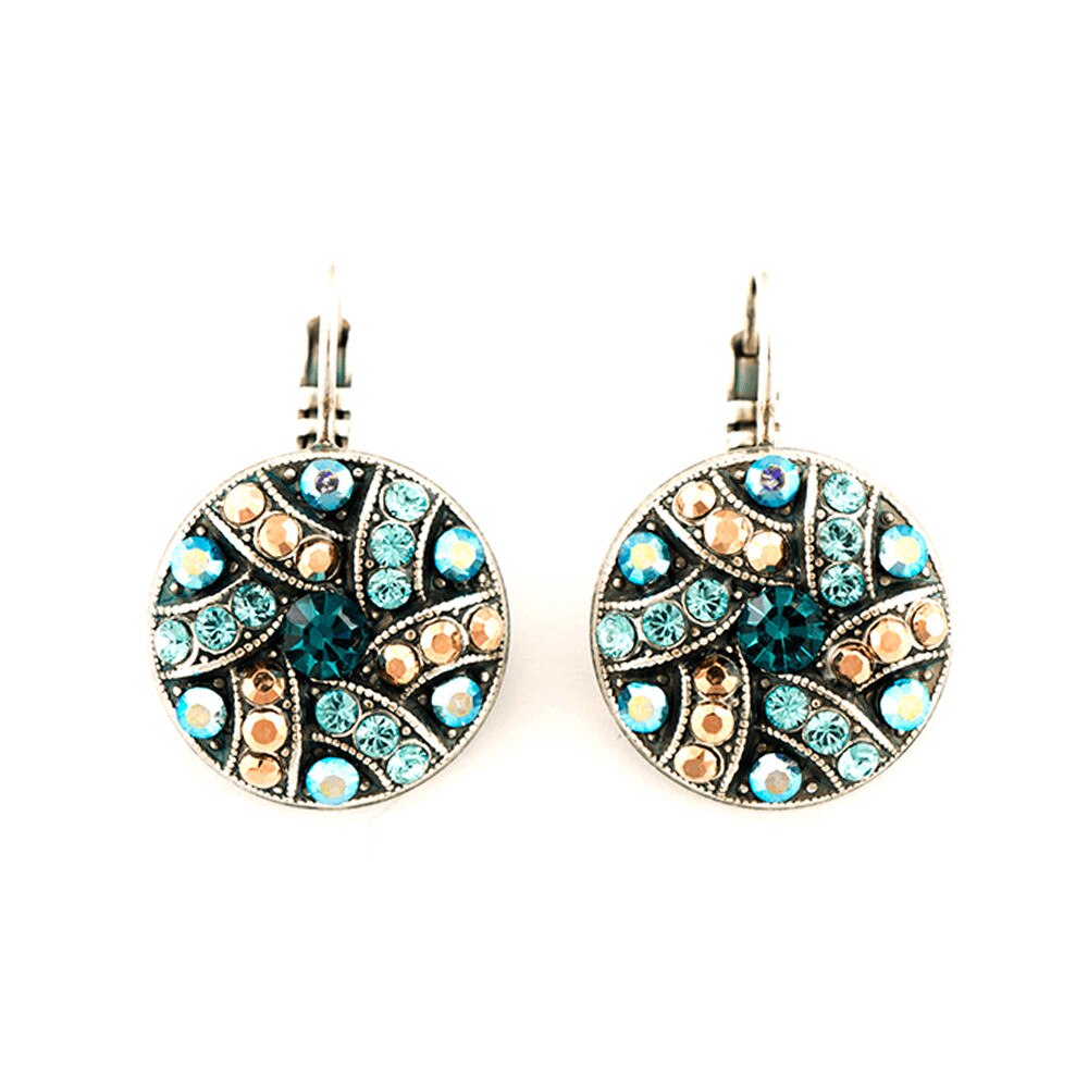 Cercei placati cu Argint 925, Cristale, Blue Suede Shoes by Roxannes - Mariana Jewellery, Albastru/Bej 1059-1008SP6