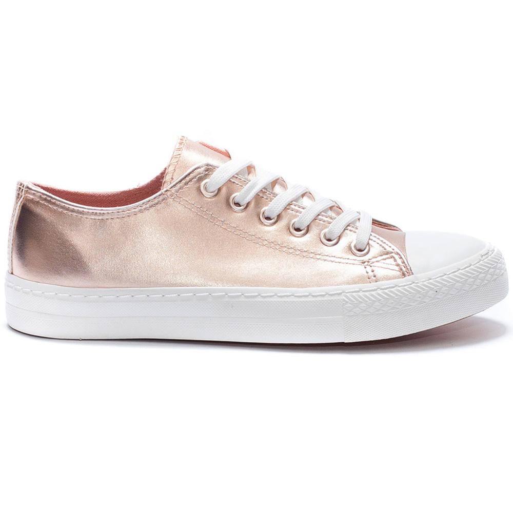 Pantofi sport dama Chaya cu aspect metalic, Roz, Roz
