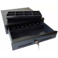 sertar de bani metalic mediu cd350bk 4 compartimente bancnote 8 compartimente monede si 2 compartimente externe culoare negru imagen 16_0_
0