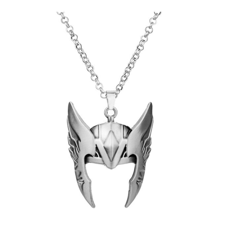 Lant cu Pandantiv Loki's Mask, colectia Marvel, argintiu