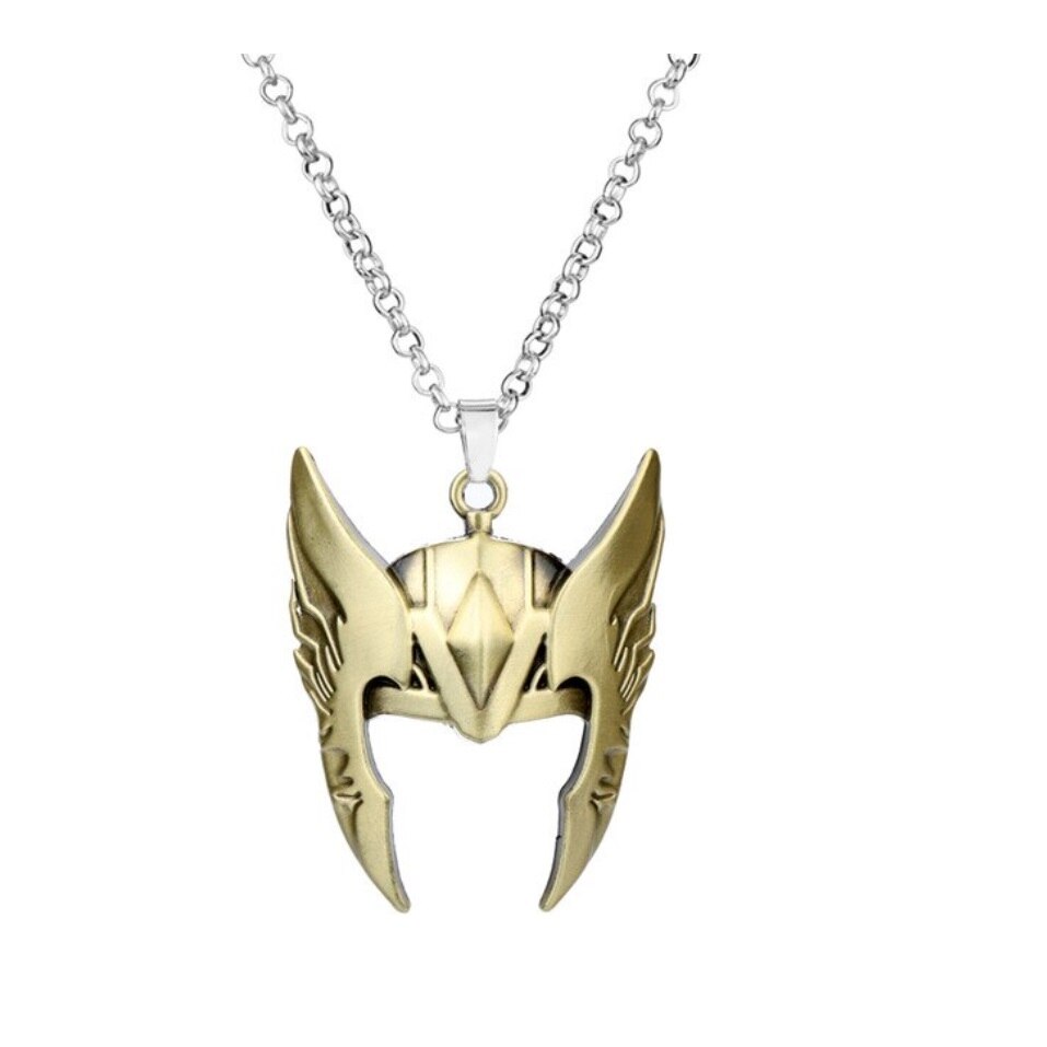 Lant cu Pandantiv Loki's Mask, colectia Marvel, bronz