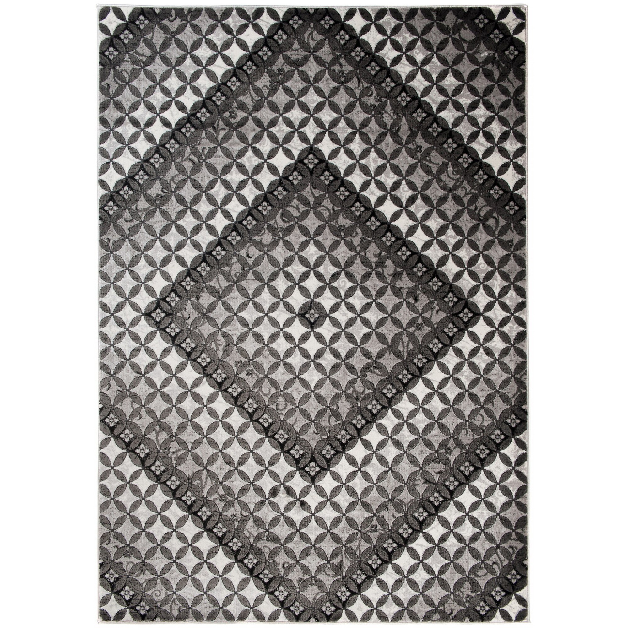 Covor Tango Modern Patchwork Abstract Chemex H017A BOT gri 60x100