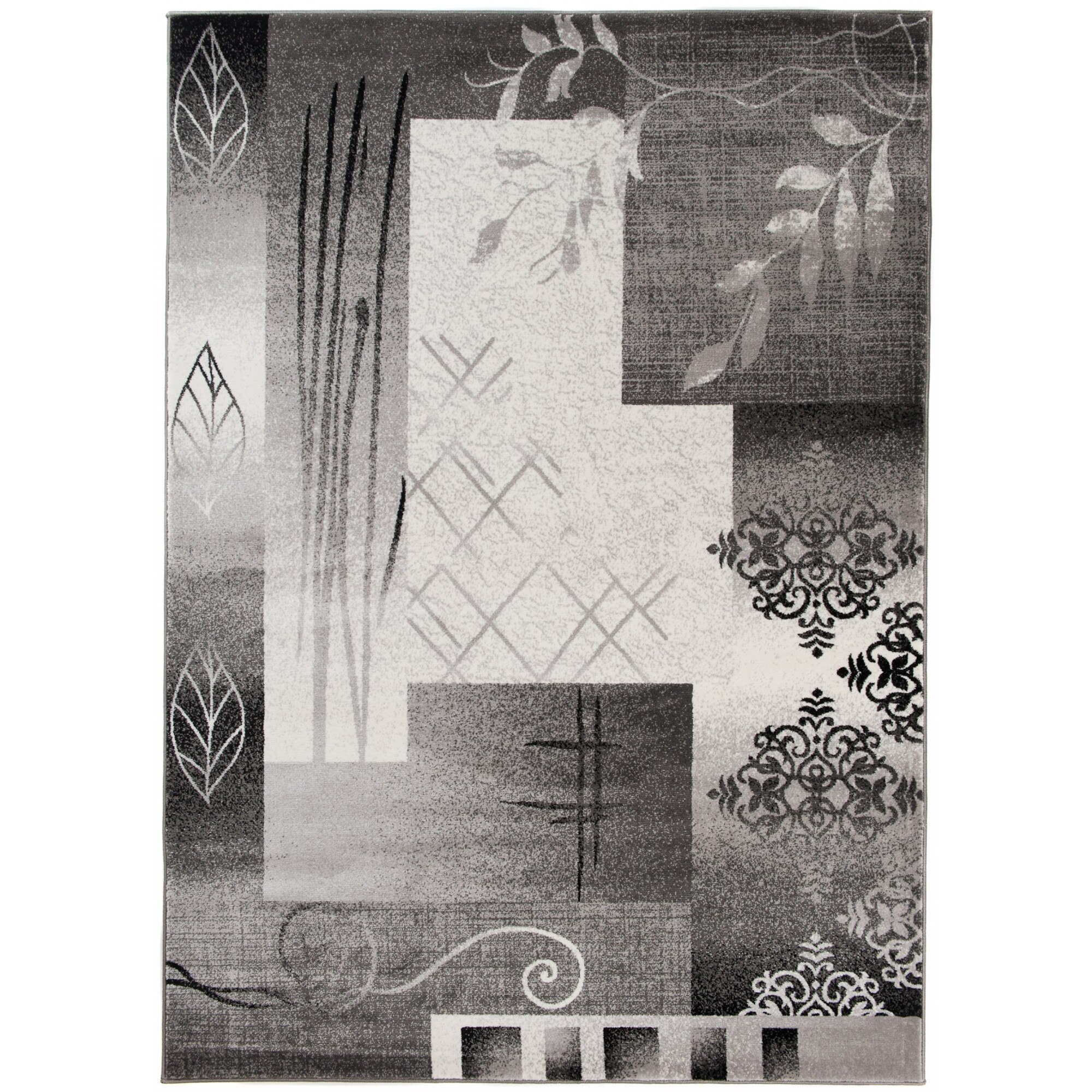 Covor Tango Modern Patchwork Abstract Chemex L815A BOT gri 140x190