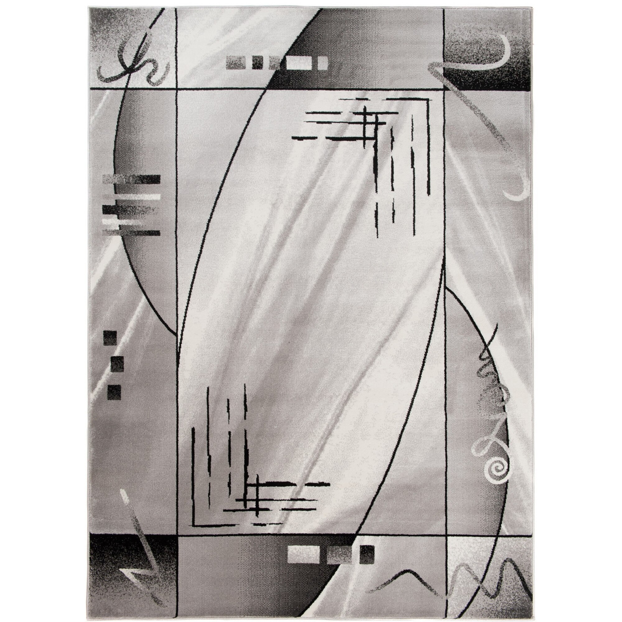 Covor Tango Modern Patchwork Abstract Chemex L824A BOT gri 120x170