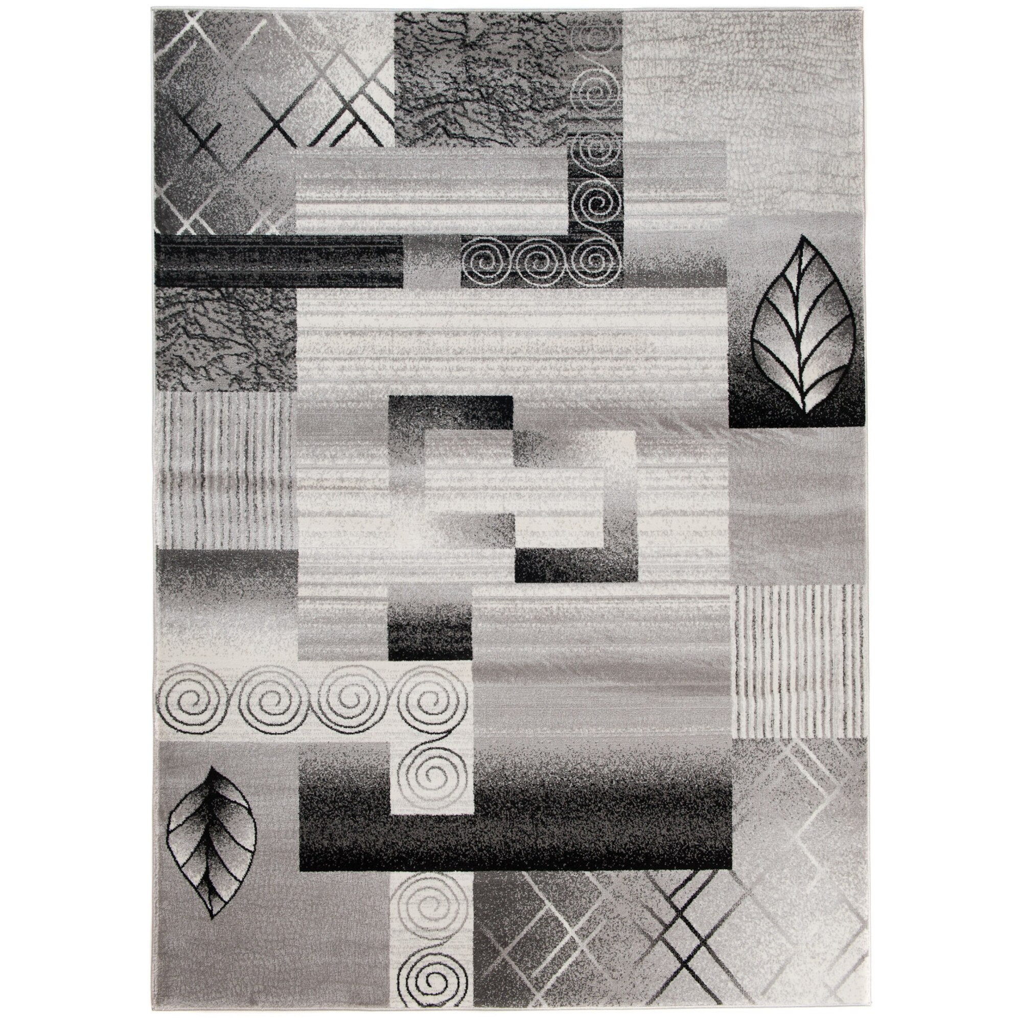 Covor Tango Modern Patchwork Abstract Chemex L832A BOT gri 120x170