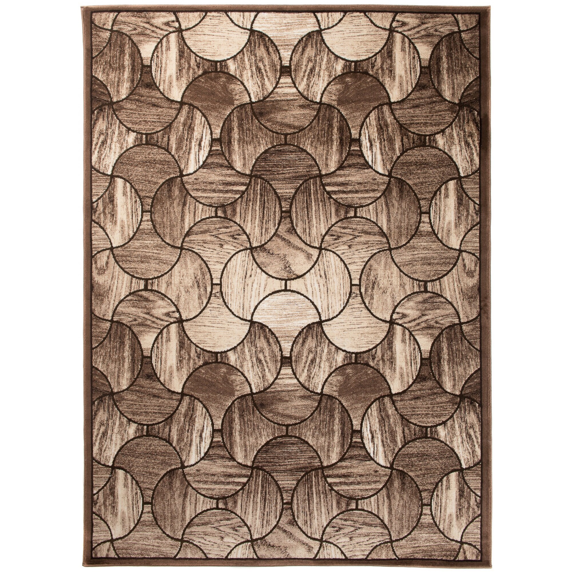 Covor Tango Modern Patchwork Abstract Chemex Z236A BOU maro 140x190