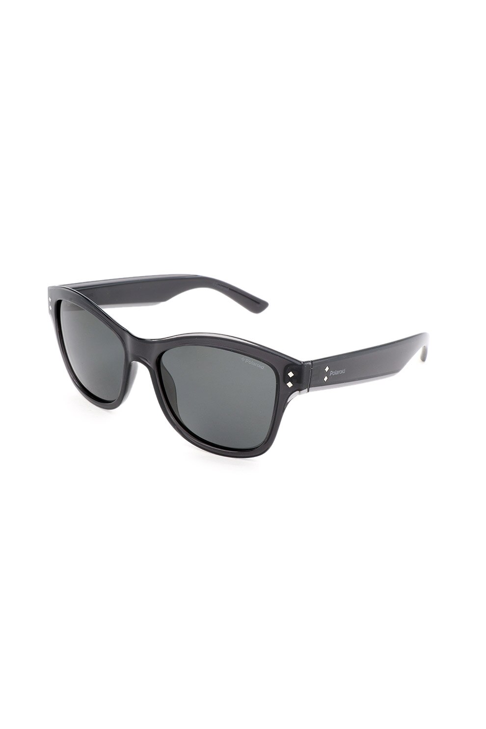 Polaroid, Ochelari de soare polarizati, cu lentile uni, Negru, 54-17-143 Standard
