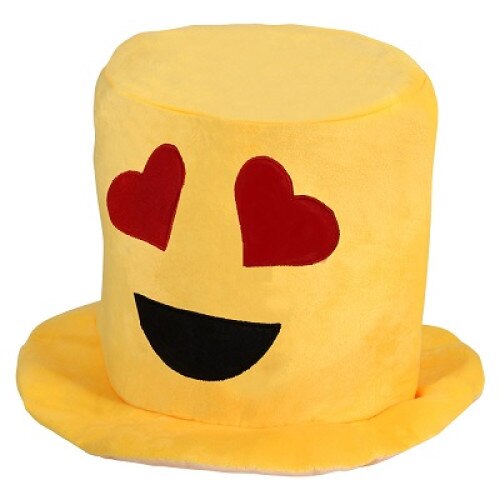 Palarie de petrecere emoticoana cu ochi inima Emoji