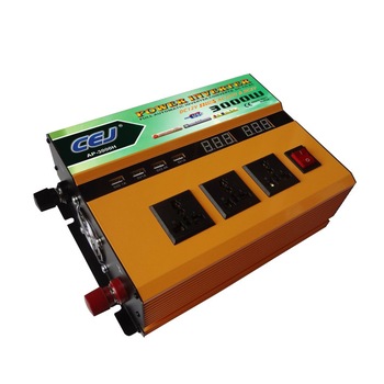Invertor auto de la 12V - 220 V , Lairun , Putere 3000W , 10 Amps , afisaj digital ,cablu de alimentare de la baterie Invertor auto de la 12V - 220 V , Lairun , Putere 3000W , 10 Amps , afisaj digital ,cablu de alimentare de la baterie
