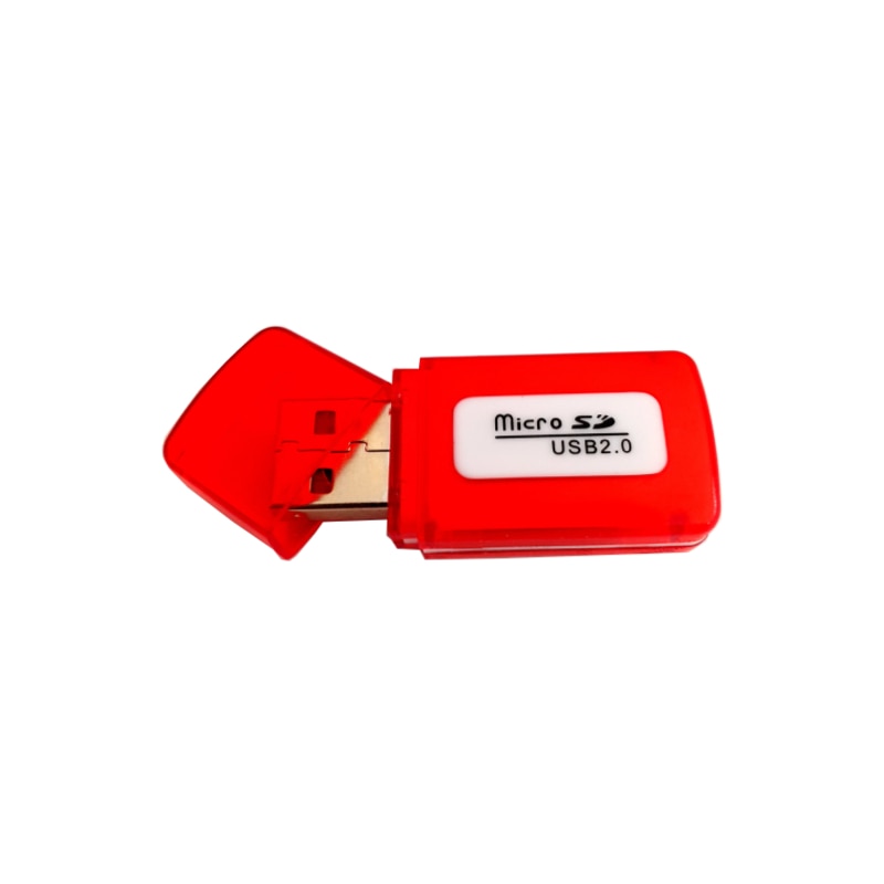 Cititor de card JB-6 microSD, SD, port USB 2.0, maxim 64Gb, Rosu