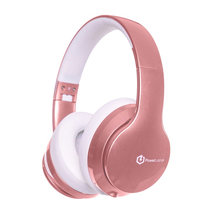 Безжични Bluetooth Слушалки, PowerLocus P6 - Rose Gold