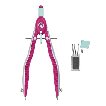 Compas Herlitz MyPen, setare rapida, roz / turcoaz Compas Herlitz MyPen, setare rapida, roz / turcoaz