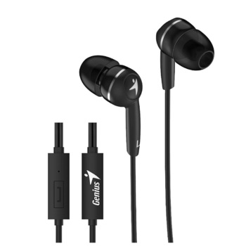 Casti GENIUS smartphone (intraauriculare) cu microfon, negru Casti GENIUS smartphone (intraauriculare) cu microfon, negru